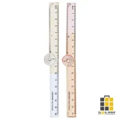 15cm壓克力折疊尺 (顏色隨機出貨)【九乘九文具】具用品 30cm直尺 可折疊尺 定規尺30公分 塑膠尺 尺子 量尺