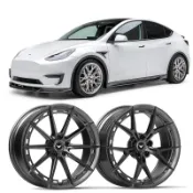 Vorsteiner Tesla 特斯拉 Model Y 前擾流板 側裙 後行李箱蓋擾流板 後擴散器全套空力套件【YG】