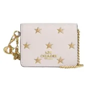 【COACH】斜背小廢包-期間限定禮盒版（星星/白）