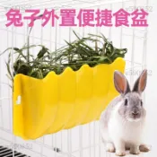 牧草架 牧草盒 兔子牧草架 飼料架 兔子草架 草架 兔子草架外置食盆喂草器可固定草筐龍貓荷蘭豬豚鼠兔防扒吃草神器