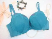拜金的店 思薇爾內衣 SWEAR (.70E=32E)  S231958 NK 藍綠色內衣