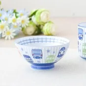 【Just Home】日本製新幹線陶瓷4.3吋碗200ml(碗 陶瓷碗 飯碗 湯碗 兒童碗 點心碗)