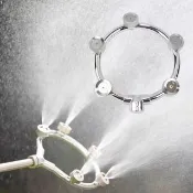 不鏽鋼高壓噴頭-5頭(噴水槍 澆花器 花灑 打藥 噴霧器 環形噴頭 噴霧頭 噴灑 園藝 花圃)