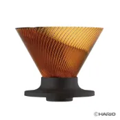 (店+)【HARIO】V60 NEO琥珀色樹脂(Tritan)濾杯