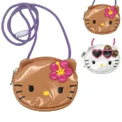 小禮堂 Sanrio 三麗鷗 Hello Kitty 皮質造型斜背包 (千禧Y2K)