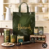 英國 Harrods PVC磁扣袋