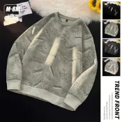 (店+)長袖上衣女寬鬆大尺碼保暖套頭防風防寒棉質內搭大學t發熱衣衛生衣打底衫男女款女生運動百搭厚磅休閒春秋天外穿彈性韓版重磅衛衣長袖恤