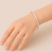 (店+)【珠兒綠】999純銀手環手鐲 成人亮面素面 可調整大小 新年禮物 純銀手鐲手鍊 鐲圍18-21cm 附禮盒禮袋 開運 交換禮物