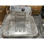 新款【營業用桌上型油炸機 17公升】 商用油炸機 大容量炸爐  溫控油炸鍋 電炸機 油炸機 17L電炸爐 雙炸籃