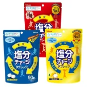 《番薯先生》日本 Kabaya 卡巴 鹽份補給糖 塩分補充糖 鹽錠 鹽糖 梅子 檸檬鹽味糖 81g 檸檬味 塩分 糖錠