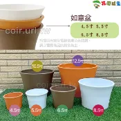 【花園城堡】仿素燒盆 如意盆 花盆 4.5寸 5.5寸 6.5寸 8.5寸 草花 小灌木類 觀葉 花器 台灣製造
