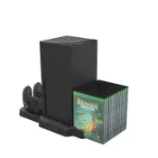 玉山最低比價網 [2玉山網] Xbox Series X主機散熱底座+手柄充電座充+遊戲光盤收納架 KJH _HH2