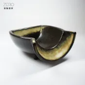 原點居家創意隨緣陶瓷 個性菜盤 特色半邊罐 復古菜盤子 造型燒烤盤 農家樂餐盤 蔬菜盤 果盤