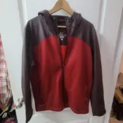 Nike Therma-Fit 男運動紅棕連帽外套 L號