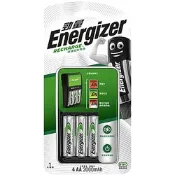 【Energizer勁量】CHVCM4經濟型 充電器 附3號4顆2000mAh充電電池(即買即用 鎳氫電池 電池充電器)