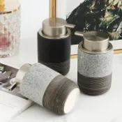 陶瓷 慕斯瓶 按壓瓶 起泡瓶 泡沫瓶 洗手慕斯 分裝瓶 簡約 ABS壓頭 清奢風格 北歐風 居家美感