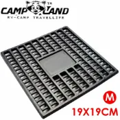 悠遊山水戶外生活館 【CAMP LAND 19X19 M 焚火台專用焚火床】 RV-IRON013/焚火床/鑄鐵炭床/炭床