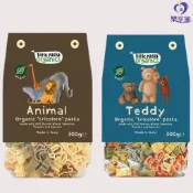 英國 Little Pasta Organics 動物造型兒童義大利麵 300g【現貨】無添加 孩童義麵（動物/泰迪熊）