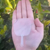 臺灣爆款💖輔料💖花邊 材料包 diy 手作包 物料 diy手工繪畫咕卡貼紙迷你透明扇小朋友小扇子幼兒園空白mini娃