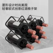 【臺灣熱銷】紅酒架擺件輕奢紅酒杯架子家用葡萄酒架客廳酒櫃放酒瓶高檔置物架【爆火】