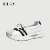 IELGY韓版女夏季透氣新設計學生運動鞋增高休閒鞋