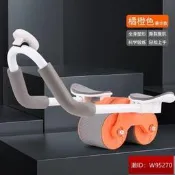 健美輪健身器材迴力健腹輪肘撐自動囘彈健腹輪2023款靜音腹肌輪雙輪膏檔次加勇南釹瘦肚子