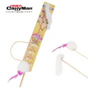 CattyMan 伸縮雙節棍 華爾滋白球 ｜逗貓棒｜ 貓玩具 貓咪逗貓棒 互動玩具 羽毛玩具 伸縮釣竿 貓羽毛棒 貓咪運