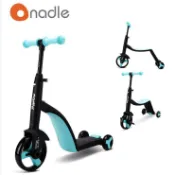 台現保固🛒nadle納豆 兒童滑板車 可坐可滑男女寶寶1-2-6歲三合一溜溜車滑滑車