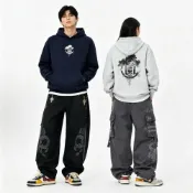 (店+)CLOT x CLOTTEE 神秘雲霧創意潮流復古印花LOGO 420g重磅純棉連帽上衣 帽tee 帽T 男女同款