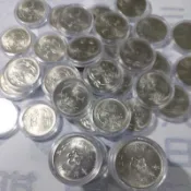 62年蘭花1元全新未使用原封袋取出含壓克力盒
