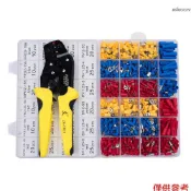 JX-1601-01T 壓線鉗 鉗子組合套裝 500pcs+專用壓線鉗 預絕緣端子組合