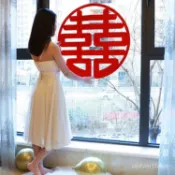 【優選好物】喜字貼紙結婚婚慶用品婚房裝飾大門貼玻璃貼婚禮佈置婚房臥室喜字jioyh WADK