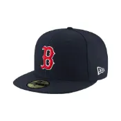 NEW ERA 59FIFTY 5950 MLB 球員帽 波士頓 紅襪_客場 海軍藍 棒球帽 全封款【TCC】