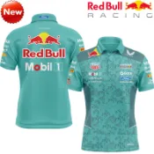 RED BULL 2026F1賽車服+神諭紅牛賽車F1車隊Polo衫+夏季男女短袖T恤