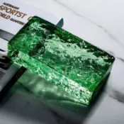 玻璃磚透明方形隔斷牆酒吧檯冰紋水晶磚透光商業裝修屏風