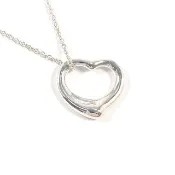 【日本直送 二手美品】蒂芬妮 TIFFANY&Co. 項鍊 經典微笑 艾爾莎．柏瑞蒂 銀 925 飾品