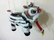 ☆灣橋洋行☆ 黑色底白毛 提線獅王 舞龍舞獅 過年過節精美禮物 兒童玩具生日禮物 台灣文化 布袋戲玩偶 送外國朋友 廟會