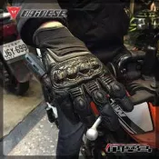 伊摩多※義大利 DAiNESE CARBON D1 SHORT 碳纖維 歐盟認證 競速 短手套 黑黑黑XL