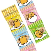 (店+)【北陸製果】+爆買日本+ HOKKA 4連 蛋黃哥造型餅乾 卡士達風味 三麗鷗 造型四連餅 牛奶餅 日本原裝 日本進口