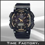 【時間工廠】CASIO 大錶徑 黑x金 GA造型雙顯錶 AQ-S810W-1A3