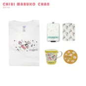 [官方授權]日本進口 櫻桃小丸子 超有戲系列 白色短袖T-shirt/馬克杯/永澤卡套/跳舞鏡子/永澤杯墊