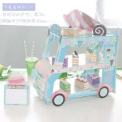 全球選品1館 生活百貨 紙製生日蛋糕架加厚三層生日聚會婚禮甜品臺蛋糕臺下午茶派對用品