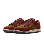 【NIKE 耐吉】SB Dunk Low 麂皮酒紅橄欖綠 麂皮 復古 撞色 休閒鞋 運動鞋 男鞋 HQ1625-600