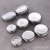 304不銹鋼單層米飯碗帶蓋小飯盒圓形蒸飯蒸蛋小碗食品留樣專用盒 X Y E