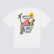 【VANS】Taiwan Culture 台灣限定 牛肉麵X衝浪 白色短袖T恤