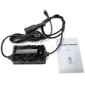 [商城] 高爾夫球車電池充電器,48V 15AMP 鉛酸充電器,帶 3 針圓形插頭更換,適用於俱樂部車