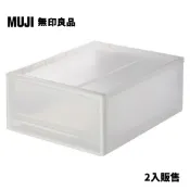 【MUJI 無印良品】PP收納盒/小/2入
