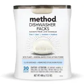 Method 美則 潔淨三效聰明洗碗球-無香料30顆 洗碗機專用 洗碗粉 洗碗碇