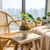 苔球植物 甲骨文觀音蓮墨綠苔球加磨砂高腳缽 苔球 苔玉 禮物