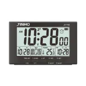 【史代新文具】京禾JINHO JH-700 數位多功能電子鐘 三色任選 (黑色/白色/粉色)